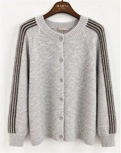 Pre Sale // Marta du Chateau - MDCVellie Cardigan - Fango/Moro